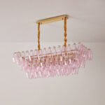 Rose Prism Glass Chandelier - Image 9