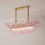 Rose Prism Glass Chandelier - Image 13