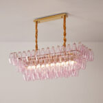 Rose Prism Glass Chandelier - Image 3