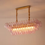 Rose Prism Glass Chandelier - Image 14