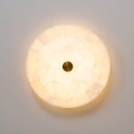 Round Alabaster Ceiling Lamp - Image 4