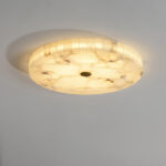 Round Alabaster Ceiling Lamp - Image 7