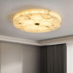 Round Alabaster Ceiling Lamp - Image 5