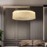 Round Halo Crystal Chandelier - Image 4