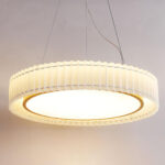 Round Pleated Pendant Lamp - Image 17