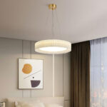 Round Pleated Pendant Lamp - Image 7