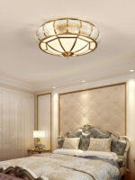 Round Textured Glass Ceiling Light - Image 3