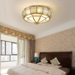 Round Textured Glass Ceiling Light - Image 9