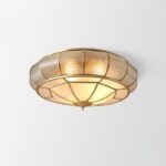 Round Textured Glass Ceiling Light - Image 4