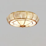 Round Textured Glass Ceiling Light - Image 12