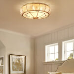 Round Textured Glass Ceiling Light - Image 8