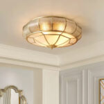 Round Textured Glass Ceiling Light - Image 5