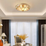 Round Textured Glass Ceiling Light - Image 2