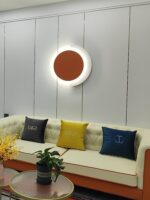 Rounded Abstract Art Sconce - Image 4