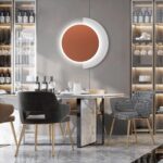 Rounded Abstract Art Sconce - Image 3