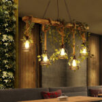 Rustic Wooden Chandelier - Image 2