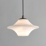 Saucer Alabaster Pendant Light - Image 14