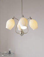 Ceramic Ribbed Chandelier - Image 3