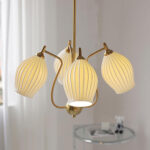 Ceramic Ribbed Chandelier - Image 2