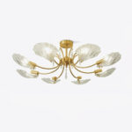 Shell Brass Ceiling Lamp