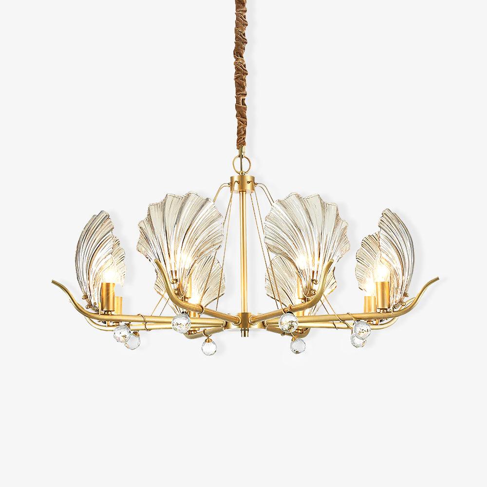 Shell_Crystal_Chandelier.jpg Shell Crystal Chandelier - Image 1