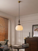 Silk Globe Pendant Lamp - Image 5