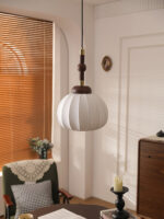 Silk Globe Pendant Lamp - Image 11