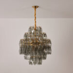Smoke Gray Prism Round Chandelier - Image 3