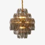 Smoke Gray Prism Round Chandelier - Image 10