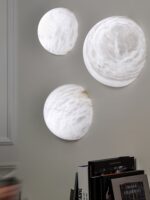 Snowflake Alabaster Wall Sconce - Image 7