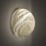 Snowflake Alabaster Wall Sconce - Image 16