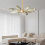 Sputnik Brass Chandelier - Image 16
