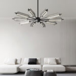 Sputnik Brass Chandelier - Image 3