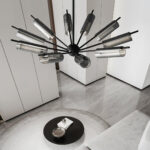 Sputnik Brass Chandelier - Image 7