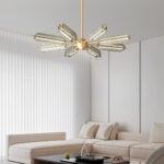Sputnik Brass Chandelier - Image 9