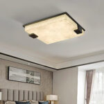 Square Alabaster Ceiling Lamp - Image 13
