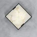 Square Alabaster Ceiling Lamp - Image 8