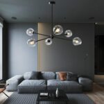 Staggered Glass 6 Light Chandelier - Image 20