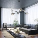 Staggered Glass 6 Light Chandelier - Image 2