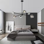 Staggered Glass 6 Light Chandelier - Image 3