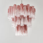 Pink Glass Tubes Chandelier - Image 10