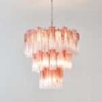 Pink Glass Tubes Chandelier - Image 18
