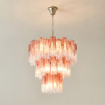 Pink Glass Tubes Chandelier - Image 14