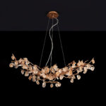 Stone Crystal Brass Chandelier - Image 10