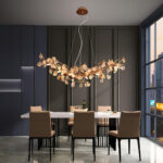 Stone Crystal Brass Chandelier - Image 15