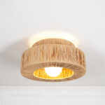 Straw Art Ceiling Lamp - Image 10
