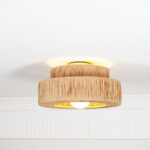 Straw Art Ceiling Lamp - Image 9