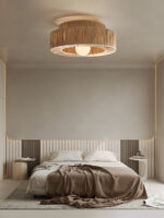 Straw Art Ceiling Lamp - Image 5