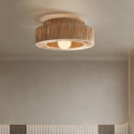 Straw Art Ceiling Lamp - Image 2