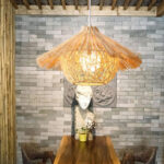 Straw Hat Pendant Light - Image 3